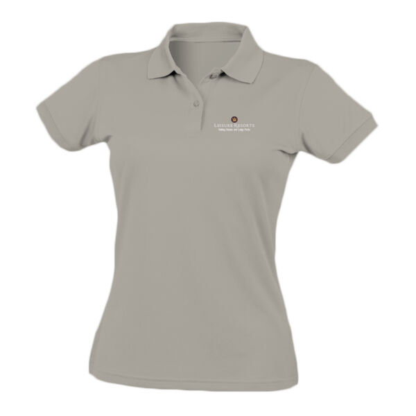 Ladies Coolplus Polo - Heather Grey Thumbnail